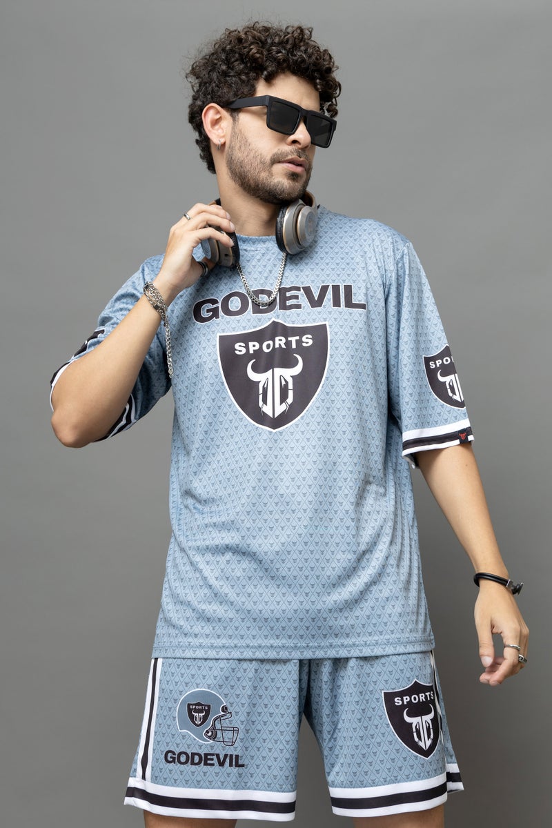 GO DEVIL Godevil Sports Grey Co-Ord Set for Men - Image 4